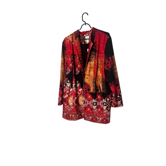 Chicos Printed statement Blazer NWT sz 4 - Picture 6 of 11